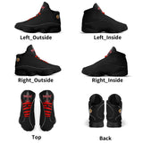Mens White Black Outsole PU Leather Basketball Shoes