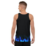 Small Blue Flames Tank Top