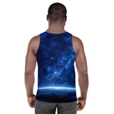 Blue Galaxy Over the Horizon Tank Top