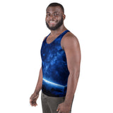 Blue Galaxy Over the Horizon Tank Top