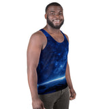 Blue Galaxy Over the Horizon Tank Top