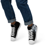 Smoke Men’s high top canvas shoes 001